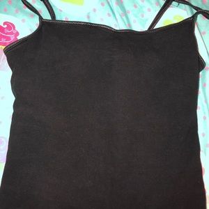 Black tank top